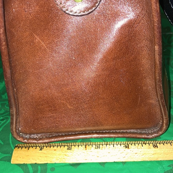 VTG BRAHMIN leather and croc handbag.  Two shades of brown, exc.cond. $280 - Picture 9 of 11